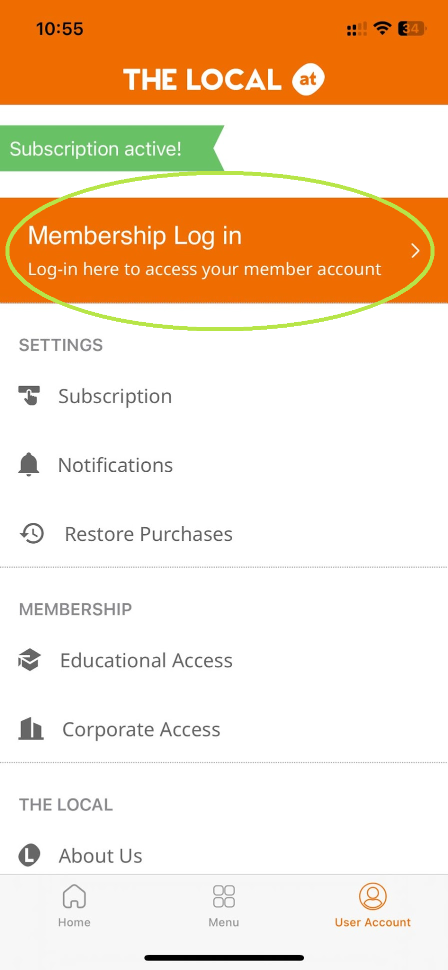 subscription-management-from-the-app-the-local-help-center